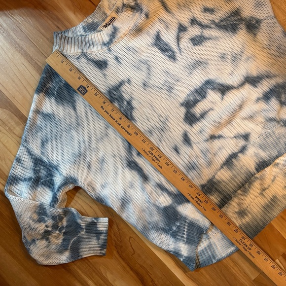 Show Me Your Mumu Oversized Sunday Sweater Navy Tie-Dye Cotton XS - Picture 6 of 6